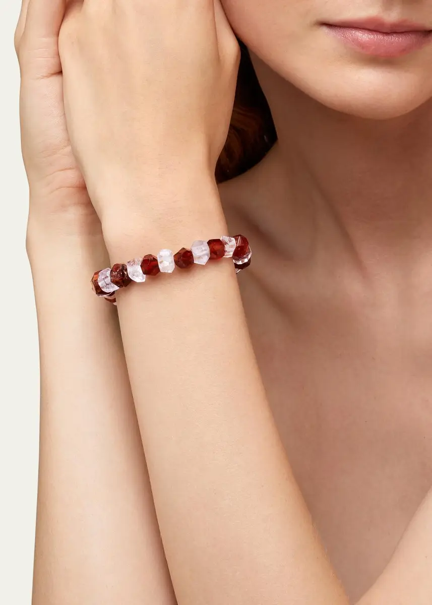 JIA JIA Gaia Garnet & Kunzite Stretch Bracelet | Thumbnail 2 JIA JIA Gaia Garnet & Kunzite Stretch Bracelet | Thumbnail 2