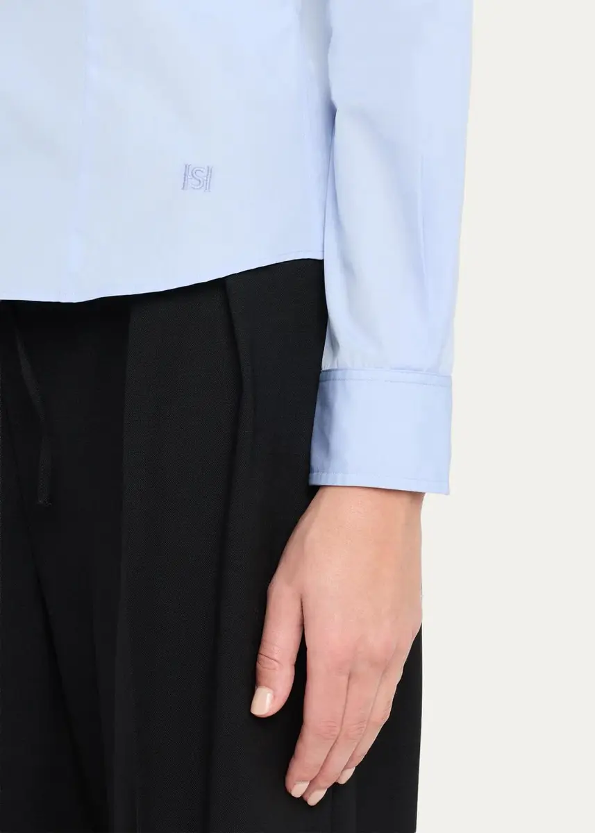 HIGH SPORT Cotton Woven Poplin Button-Down Shirt | Thumbnail 5 HIGH SPORT Cotton Woven Poplin Button-Down Shirt | Thumbnail 5