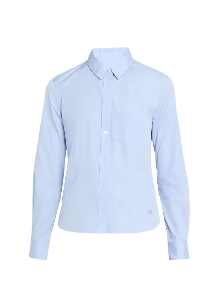 HIGH SPORT Cotton Woven Poplin Button-Down Shirt