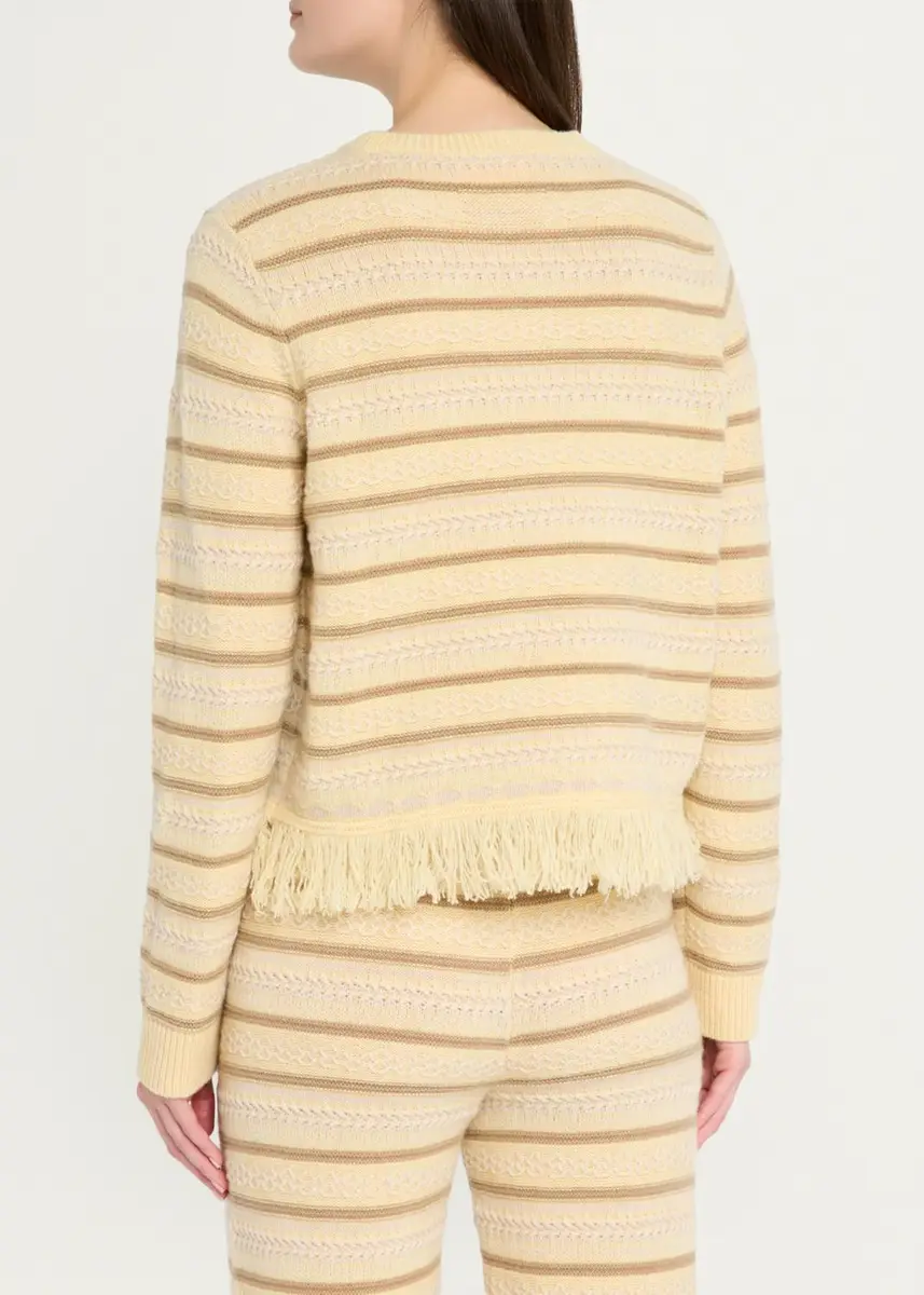Guest In Residence Western Striped Wool-Cashmere Sweater | Thumbnail 3 Guest In Residence Western Striped Wool-Cashmere Sweater | Thumbnail 3