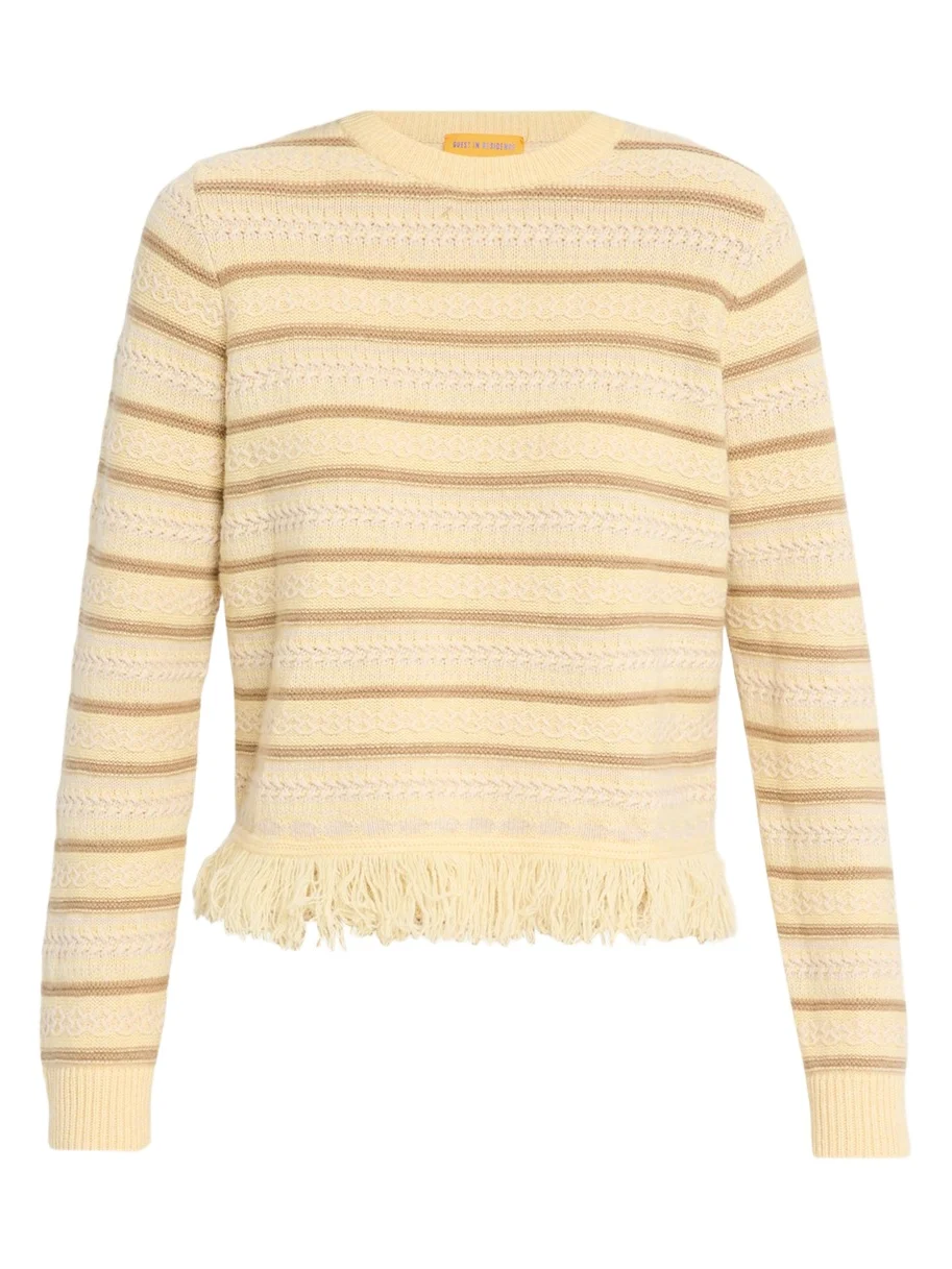 Western Striped Wool-Cashmere Sweater Western Striped Wool-Cashmere Sweater