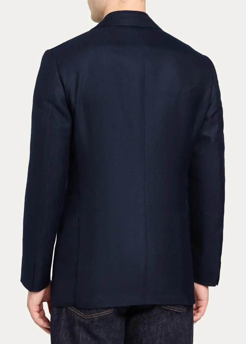 Cesare Attolini Men's Cashmere Hopsack Single-Breasted Sport Coat | Thumbnail 3