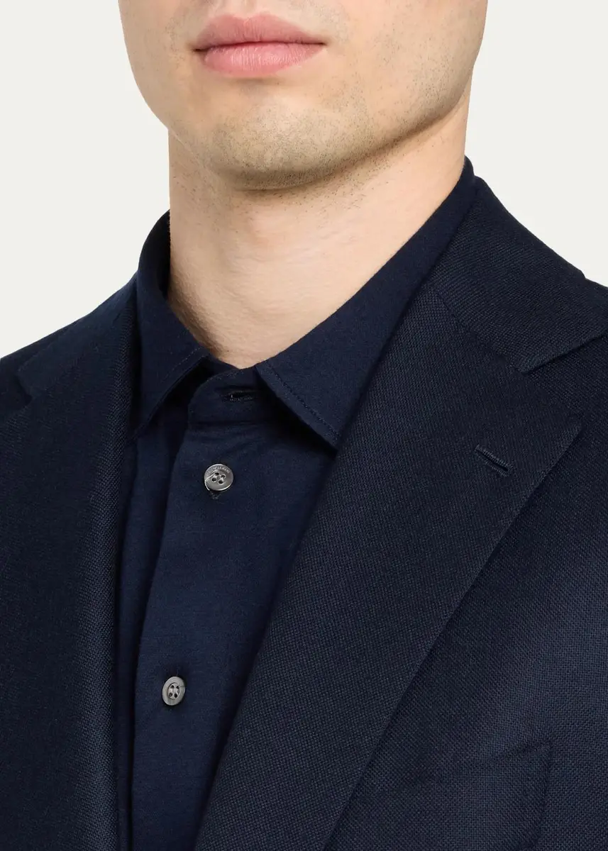 Cesare Attolini Men's Cashmere Hopsack Single-Breasted Sport Coat | Thumbnail 5