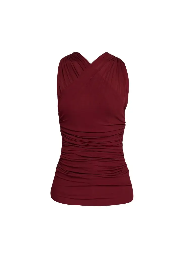 A.L.C. Posie Sleeveless Crisscross Jersey Top