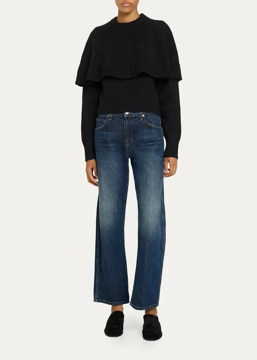Ronny Kobo Evian Layered Cape Sweater | Thumbnail 2 Ronny Kobo Evian Layered Cape Sweater | Thumbnail 2
