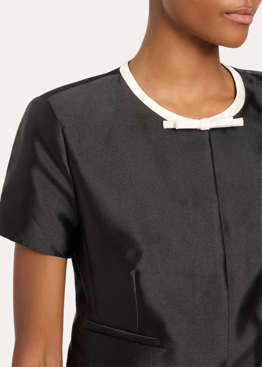 Simkhai Naelle Short-Sleeve Satin Top | Thumbnail 5 Simkhai Naelle Short-Sleeve Satin Top | Thumbnail 5