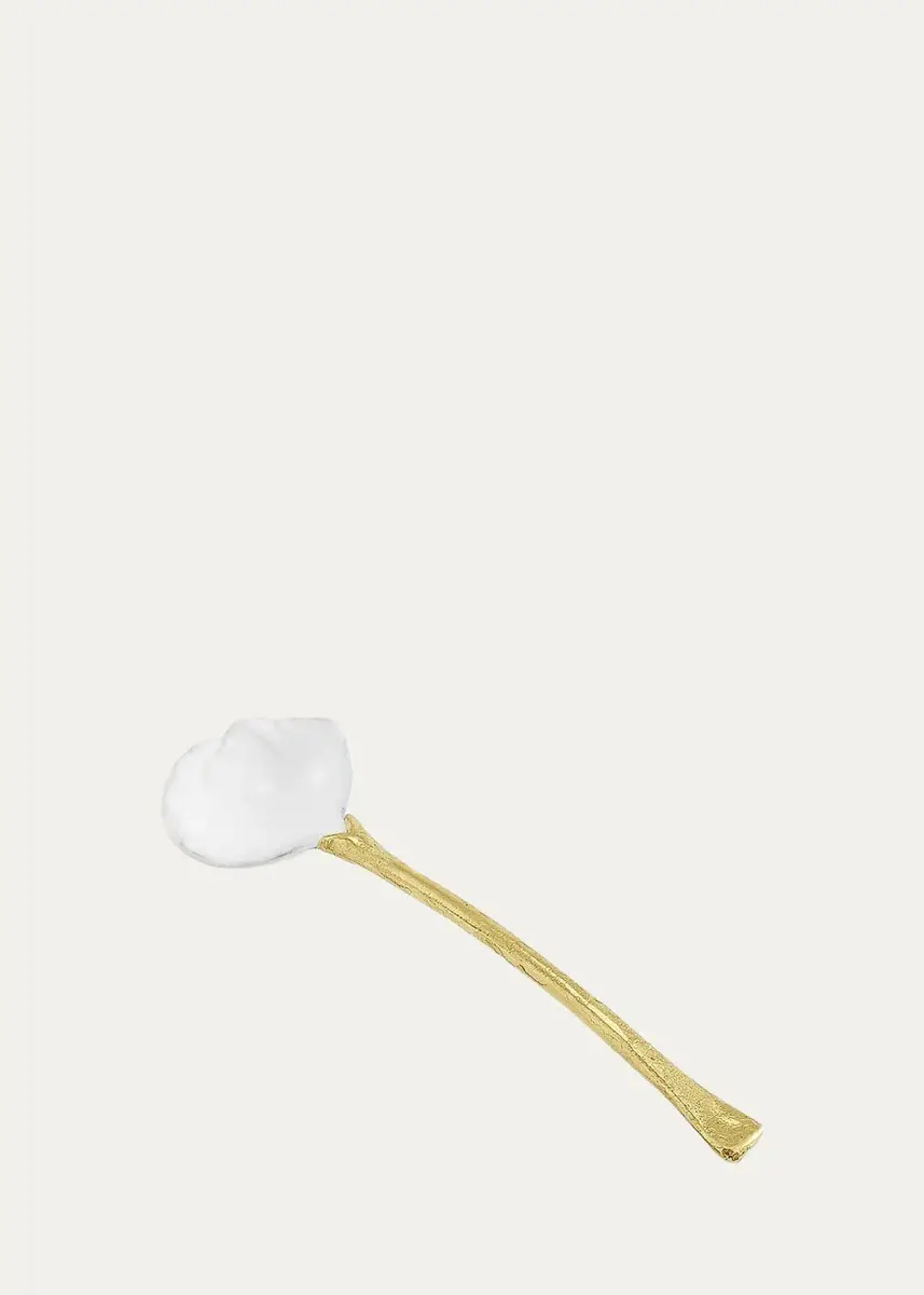 Michael Aram Butterfly Ginkgo Gold Caviar Dish with Spoon | Thumbnail 4 Michael Aram Butterfly Ginkgo Gold Caviar Dish with Spoon | Thumbnail 4