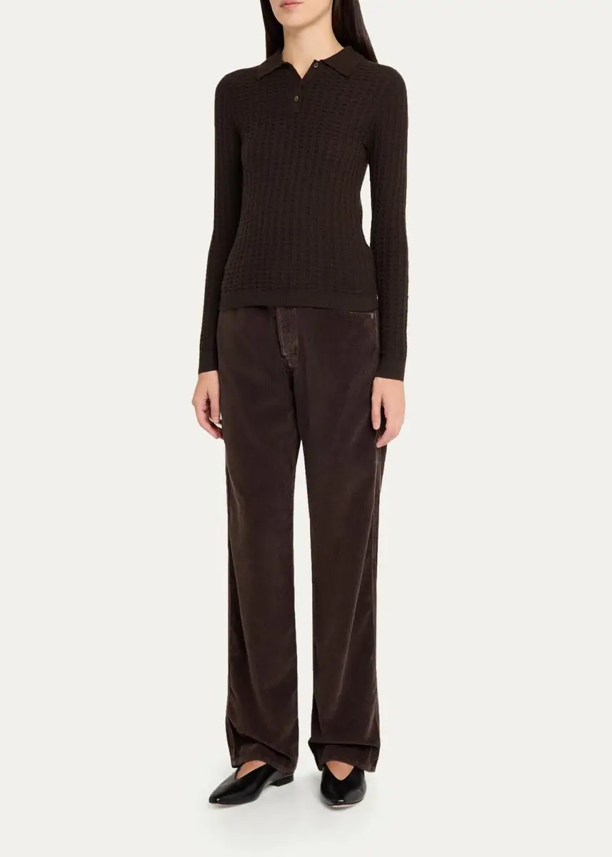 Guest In Residence Weekender Mid-Rise Straight-Leg Corduroy Jeans | Thumbnail 2 Guest In Residence Weekender Mid-Rise Straight-Leg Corduroy Jeans | Thumbnail 2