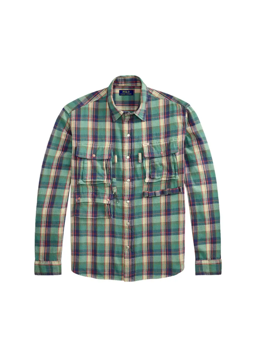 Polo Ralph Lauren Men's Classic Fit Plaid Brushed Flannel Shirt | Thumbnail 3 Polo Ralph Lauren Men's Classic Fit Plaid Brushed Flannel Shirt | Thumbnail 3