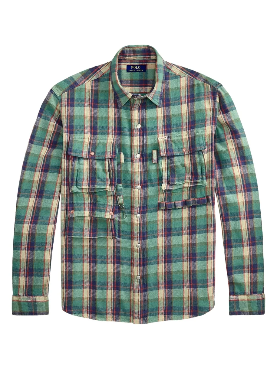 Men's Classic Fit Plaid Brushed Flannel Shirt
