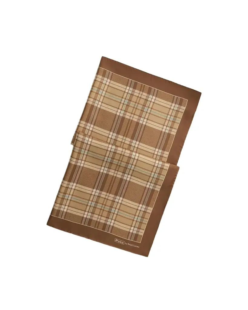 Polo Ralph Lauren Men's Plaid Wool Pocket Square