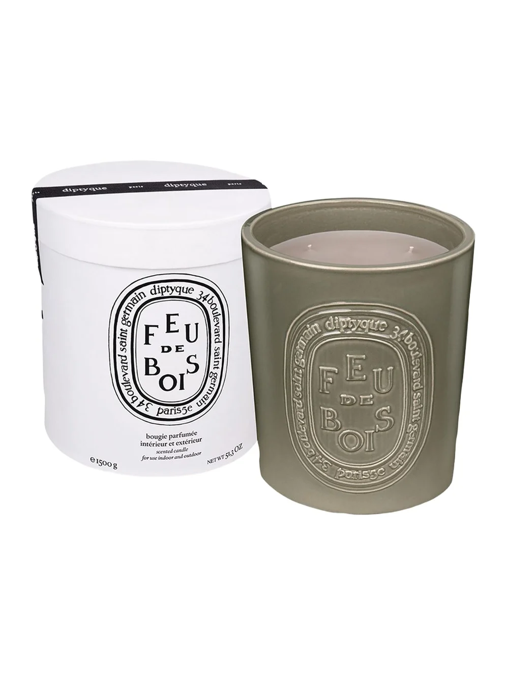 Diptyque Feu de Bois (Fire Wood) Indoor & Outdoor Scented Candle, 51.3 oz.