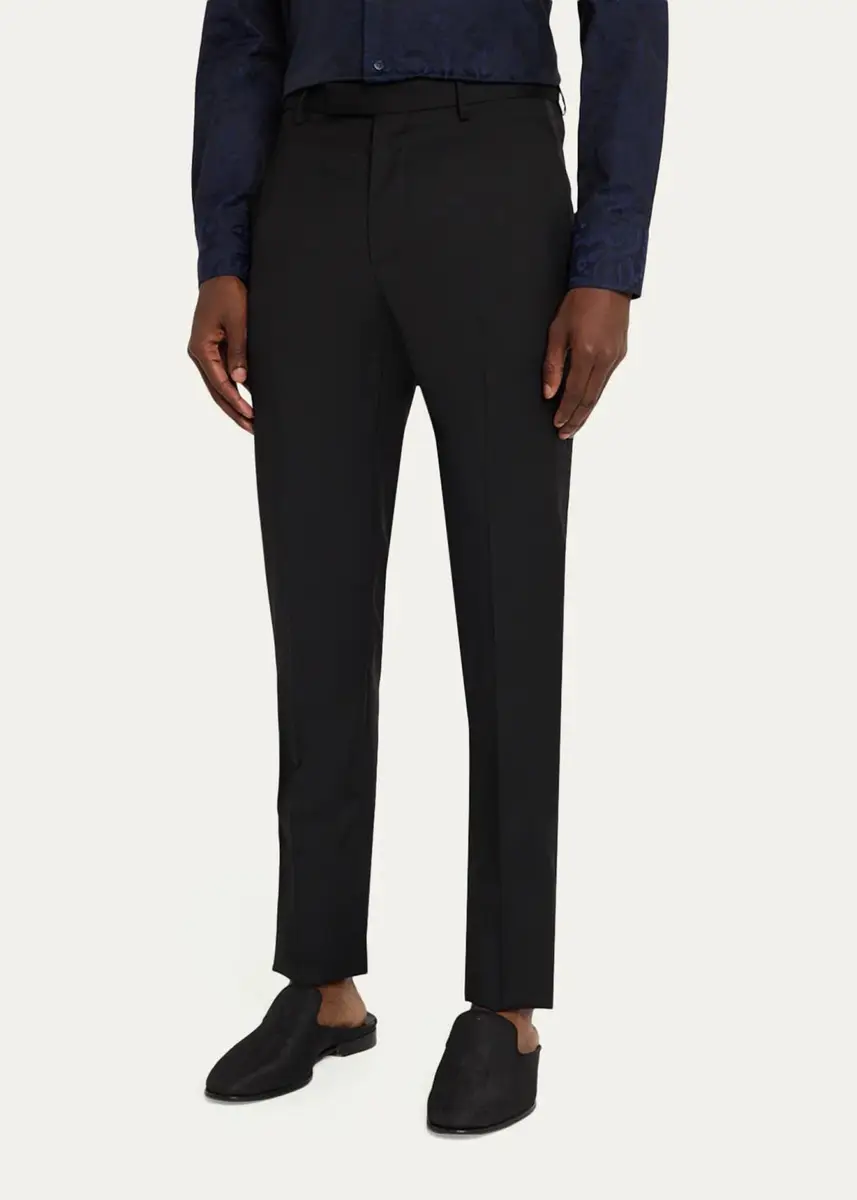 Etro Men's Roma Tapered-Leg Tuxedo Trousers | Thumbnail 4 Etro Men's Roma Tapered-Leg Tuxedo Trousers | Thumbnail 4
