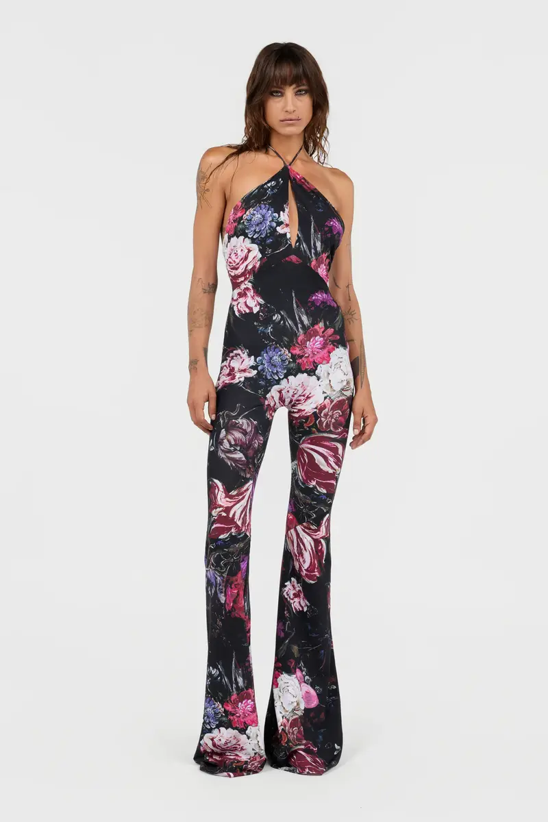 Roberto Cavalli Fiammingo Flowers Print Catsuit | Thumbnail 2