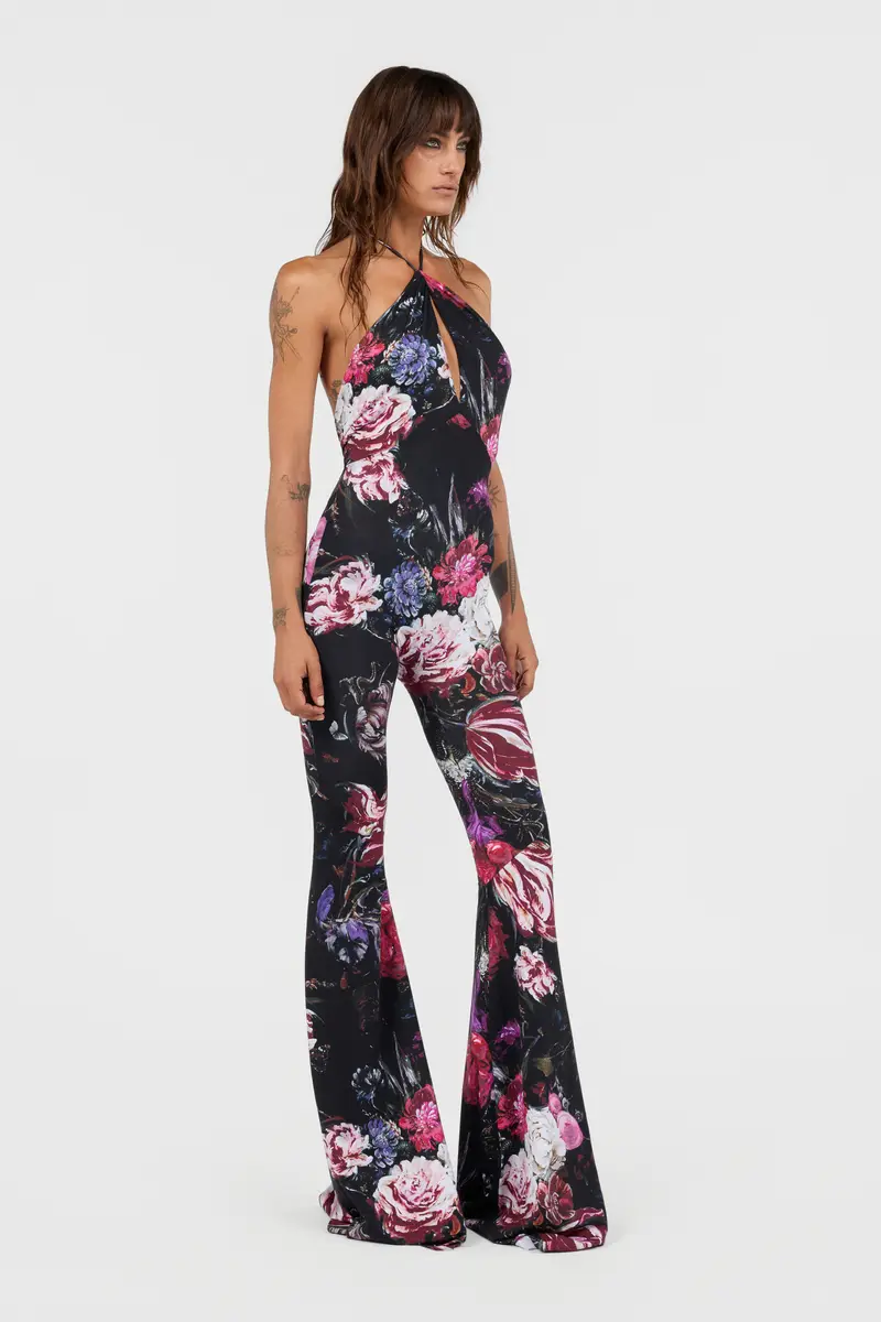 Roberto Cavalli Fiammingo Flowers Print Catsuit | Thumbnail 6