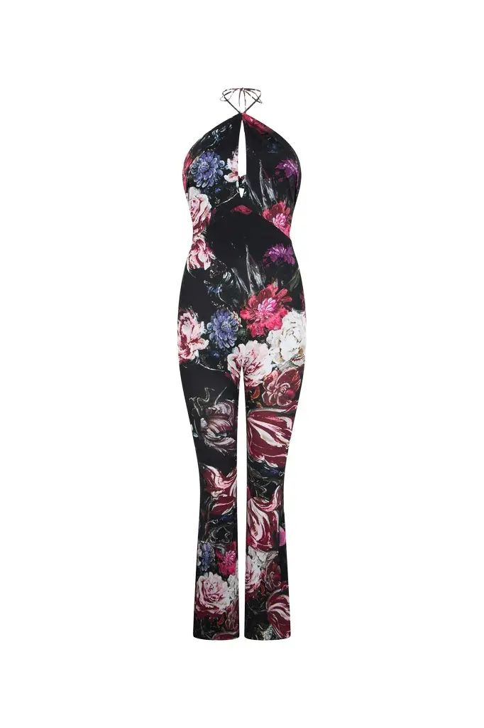 Roberto Cavalli Fiammingo Flowers Print Catsuit