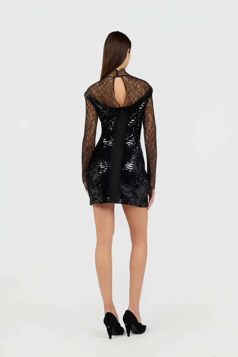 Roberto Cavalli Dress in Lace with Sequins | Thumbnail 4 Roberto Cavalli Dress in Lace with Sequins | Thumbnail 4