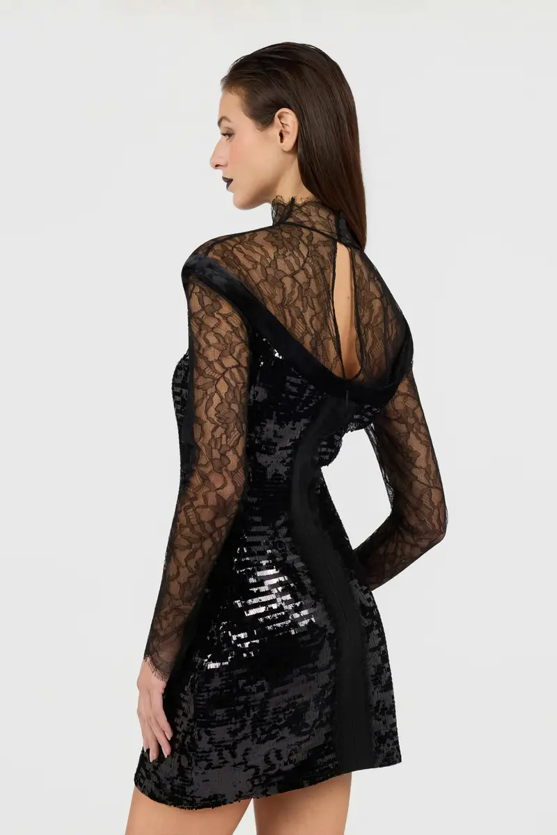 Roberto Cavalli Dress in Lace with Sequins | Thumbnail 6 Roberto Cavalli Dress in Lace with Sequins | Thumbnail 6