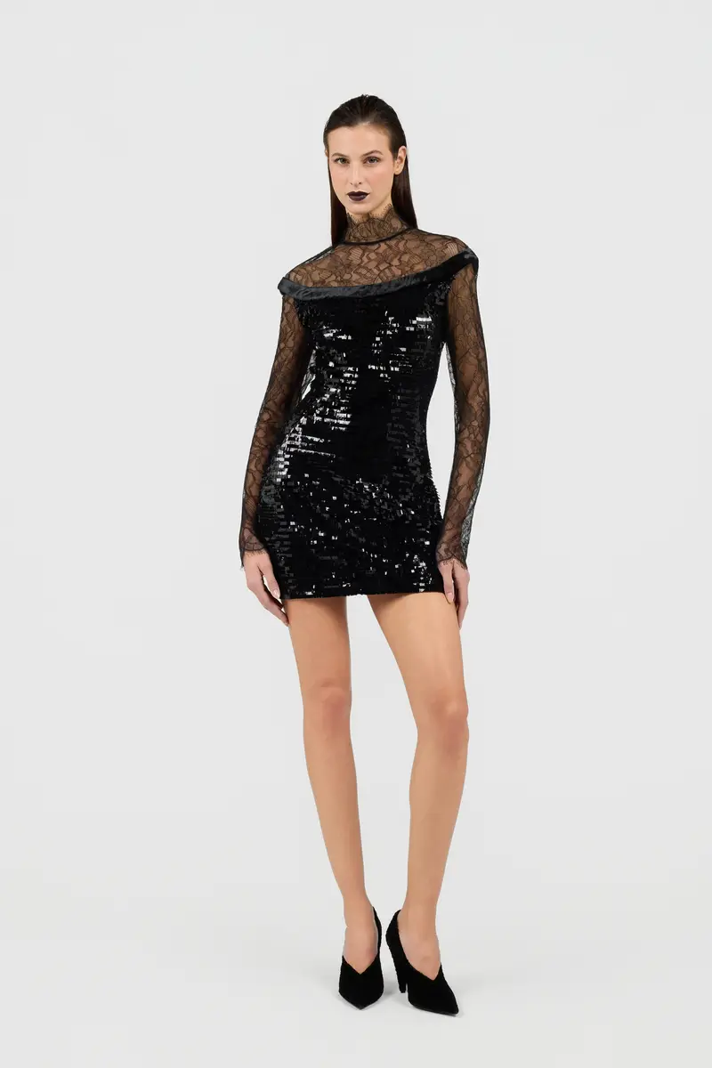 Roberto Cavalli Dress in Lace with Sequins | Thumbnail 7 Roberto Cavalli Dress in Lace with Sequins | Thumbnail 7
