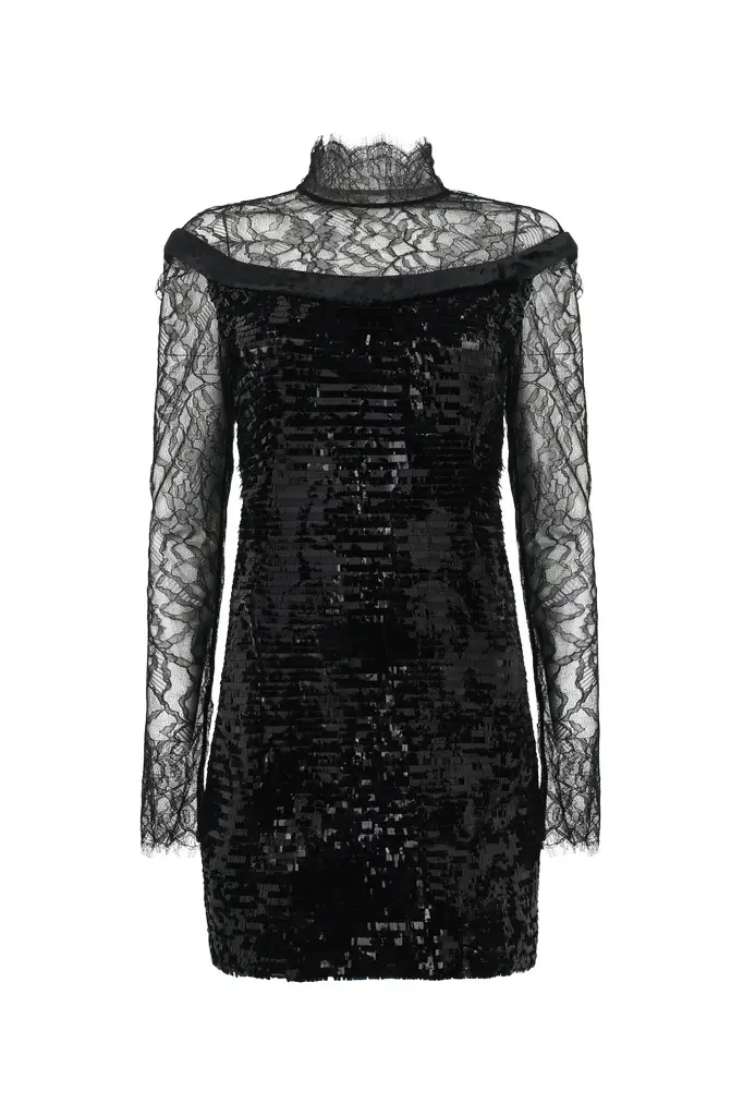 Roberto Cavalli Dress in Lace with Sequins