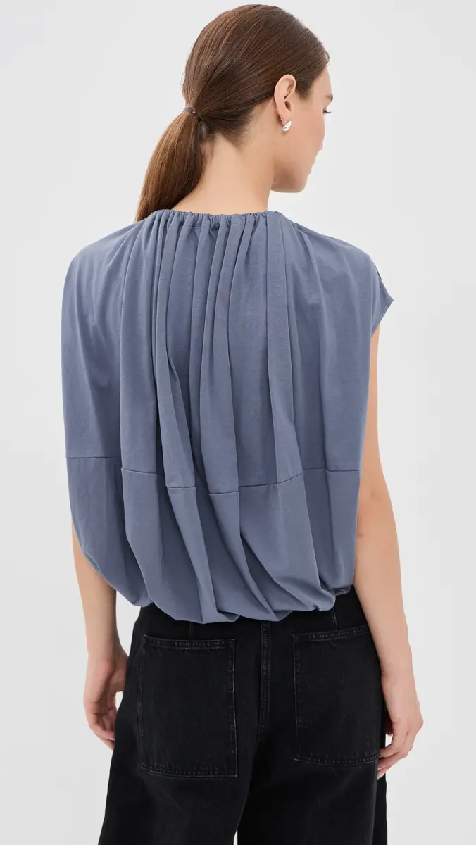 Tibi Shirred Neck Circle Top | Thumbnail 3 Tibi Shirred Neck Circle Top | Thumbnail 3