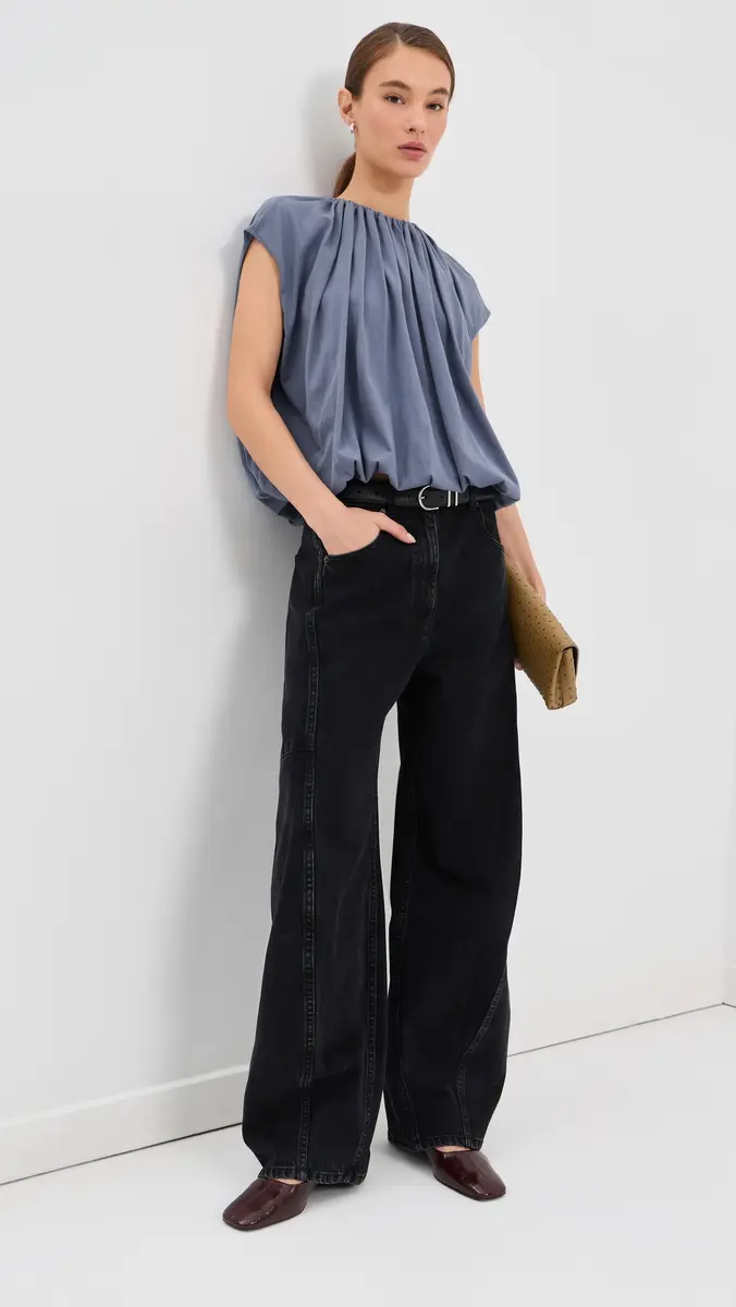 Tibi Shirred Neck Circle Top | Thumbnail 5 Tibi Shirred Neck Circle Top | Thumbnail 5