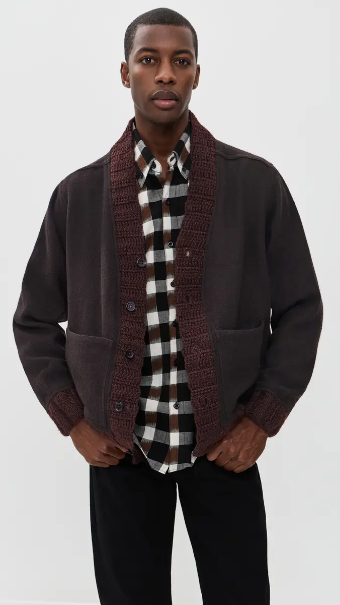Kardo Devender Hand Knitted Crochet Wool Cardigan | Thumbnail 2 Kardo Devender Hand Knitted Crochet Wool Cardigan | Thumbnail 2