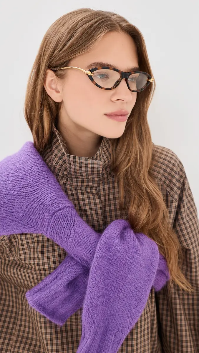 Bottega Veneta Tortoise Cateye Glasses | Thumbnail 3 Bottega Veneta Tortoise Cateye Glasses | Thumbnail 3