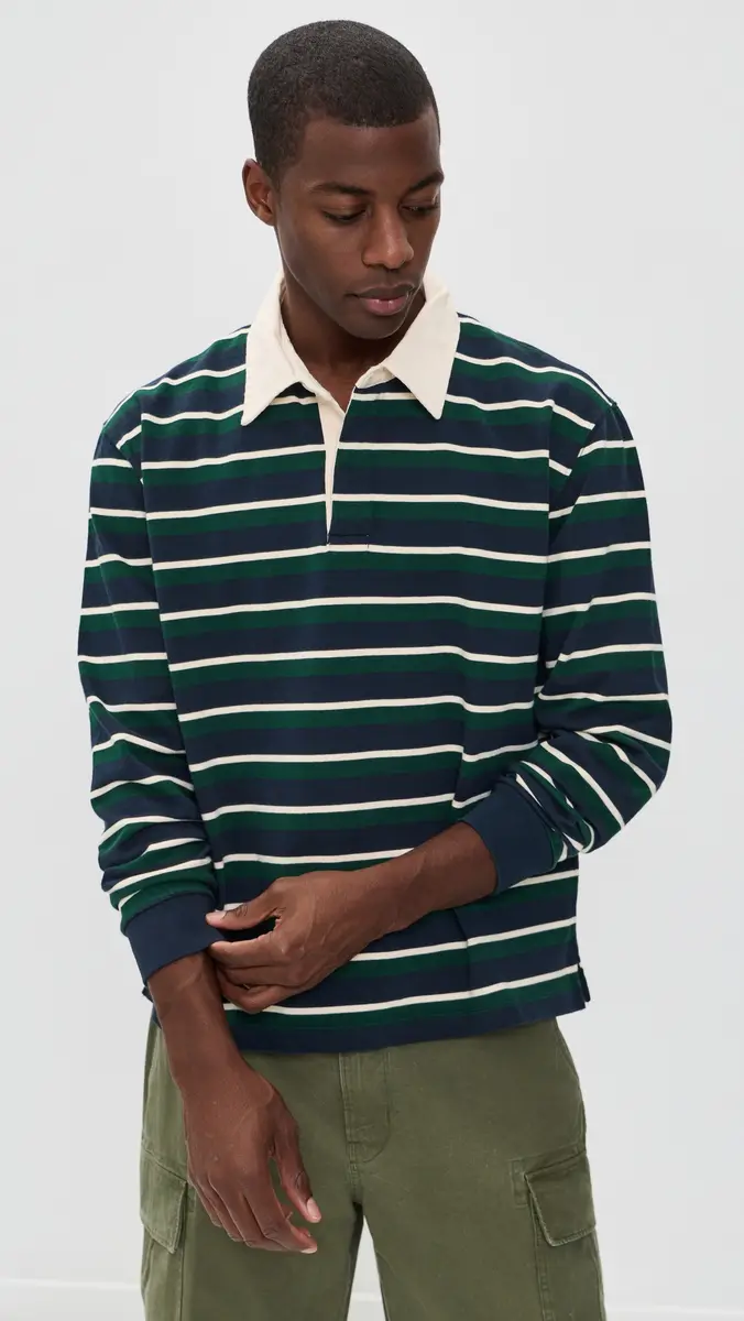 Madewell Long Sleeve Polo | Thumbnail 2 Madewell Long Sleeve Polo | Thumbnail 2