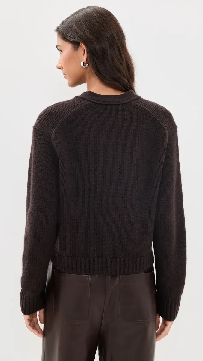 Vince Boxy V Neck Cardigan | Thumbnail 3 Vince Boxy V Neck Cardigan | Thumbnail 3