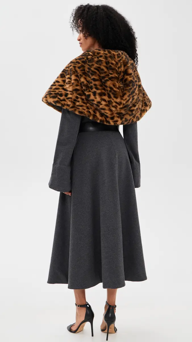 Norma Kamali Shawl Collar Peplum Coat | Thumbnail 3 Norma Kamali Shawl Collar Peplum Coat | Thumbnail 3