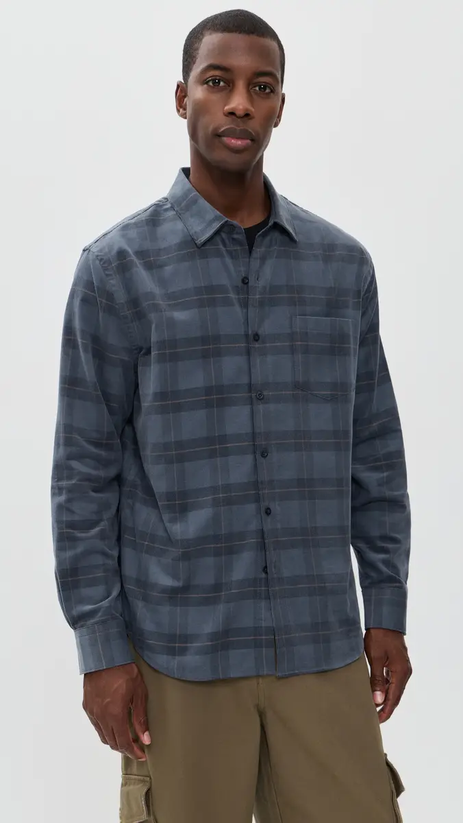 Vince Corduroy Hamilton Plaid Long Sleeve | Thumbnail 2 Vince Corduroy Hamilton Plaid Long Sleeve | Thumbnail 2