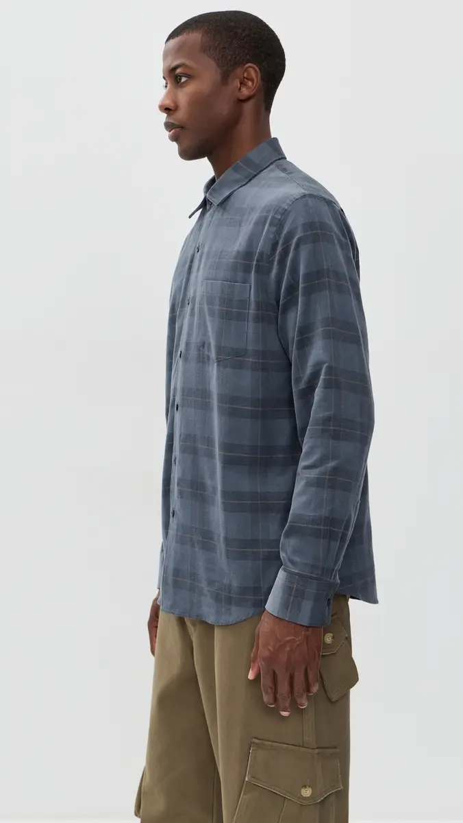 Vince Corduroy Hamilton Plaid Long Sleeve | Thumbnail 4 Vince Corduroy Hamilton Plaid Long Sleeve | Thumbnail 4
