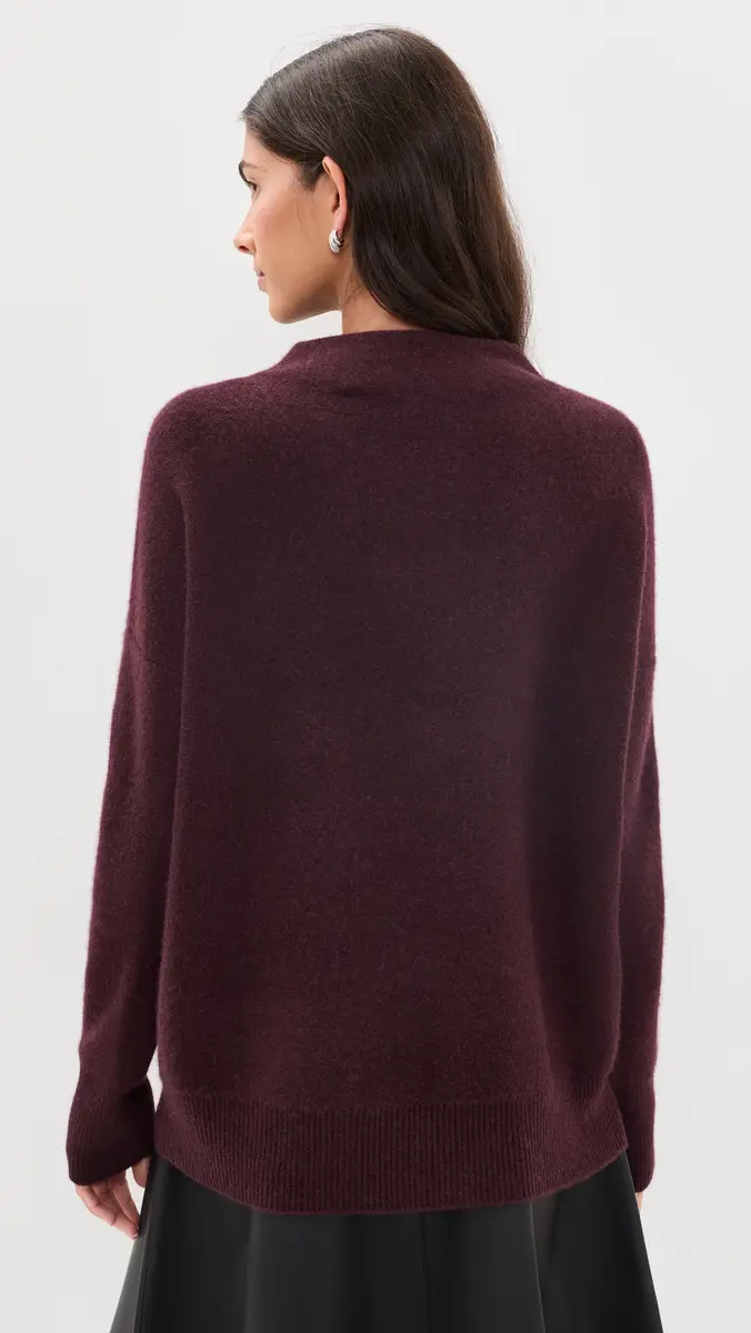 Vince Boiled Cashmere Funnel Neck Pullover | Thumbnail 3 Vince Boiled Cashmere Funnel Neck Pullover | Thumbnail 3