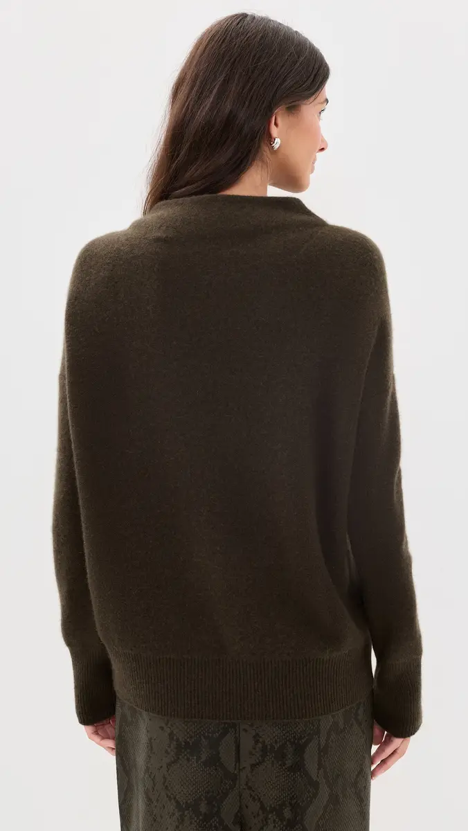 Vince Boiled Cashmere Funnel Neck Pullover | Thumbnail 3 Vince Boiled Cashmere Funnel Neck Pullover | Thumbnail 3