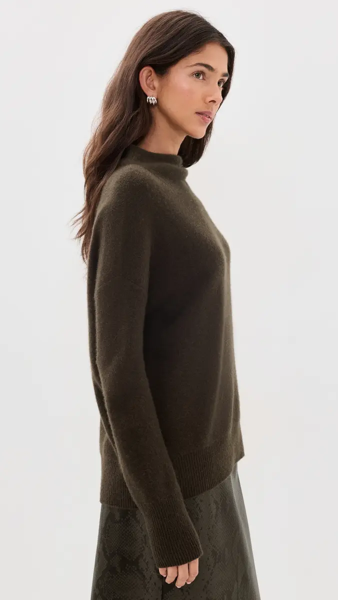 Vince Boiled Cashmere Funnel Neck Pullover | Thumbnail 4 Vince Boiled Cashmere Funnel Neck Pullover | Thumbnail 4