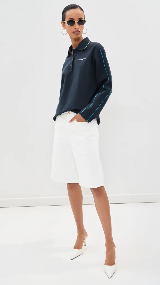 Casablanca Punto Polo Collared Sweatshirt | Thumbnail 5 Casablanca Punto Polo Collared Sweatshirt | Thumbnail 5