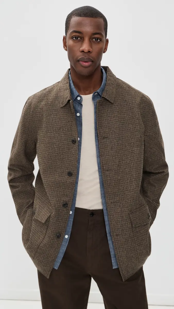 Billy Reid Houndstooth Bennet Overcoat | Thumbnail 2 Billy Reid Houndstooth Bennet Overcoat | Thumbnail 2