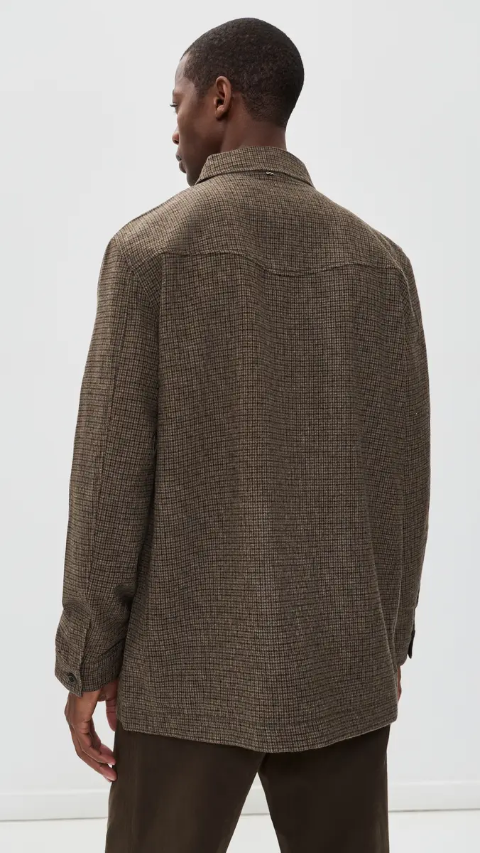 Billy Reid Houndstooth Bennet Overcoat | Thumbnail 3 Billy Reid Houndstooth Bennet Overcoat | Thumbnail 3