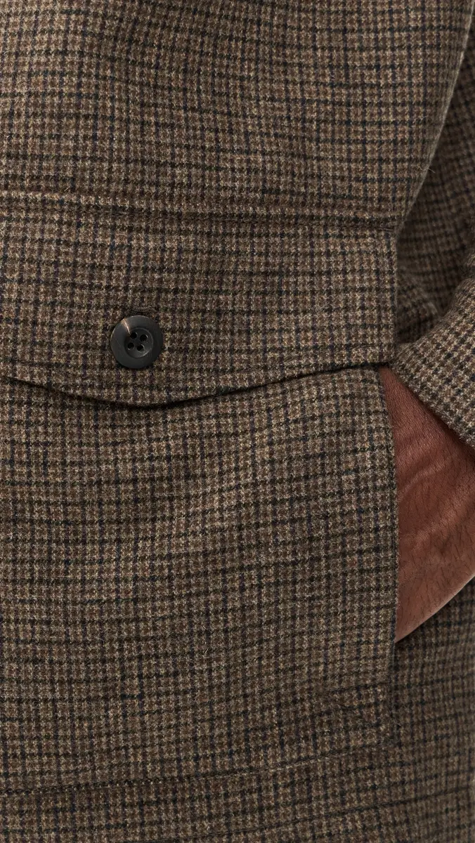 Billy Reid Houndstooth Bennet Overcoat | Thumbnail 6 Billy Reid Houndstooth Bennet Overcoat | Thumbnail 6