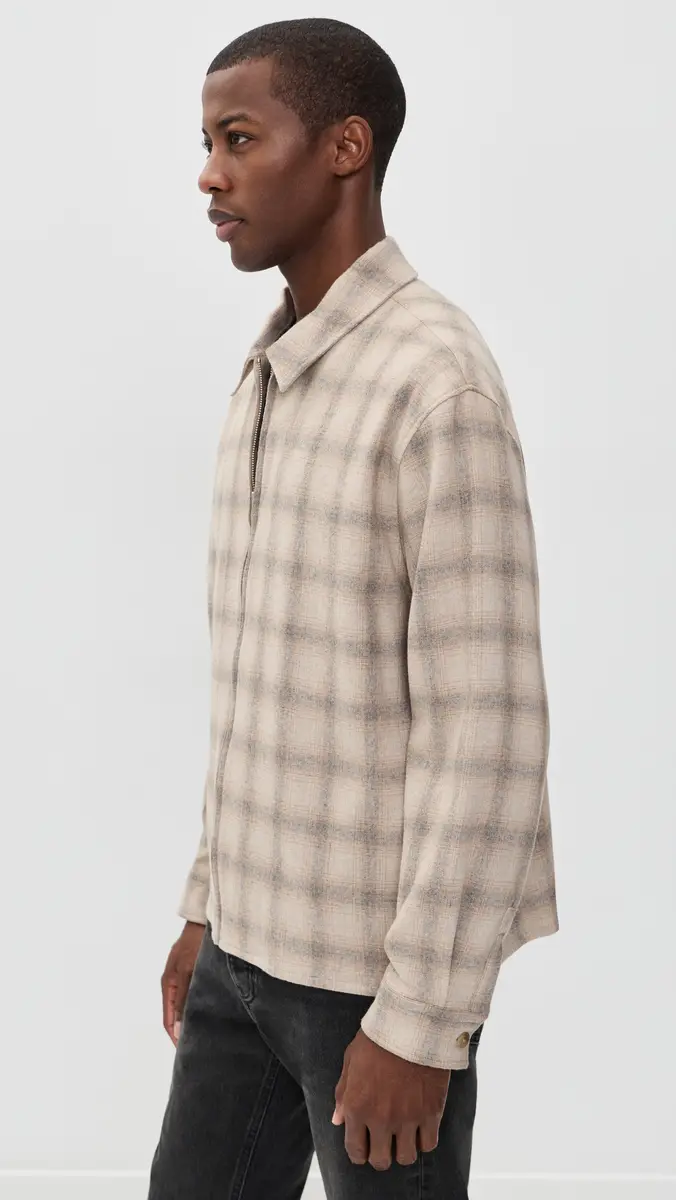 Frame Plaid Zip Jacket | Thumbnail 4 Frame Plaid Zip Jacket | Thumbnail 4