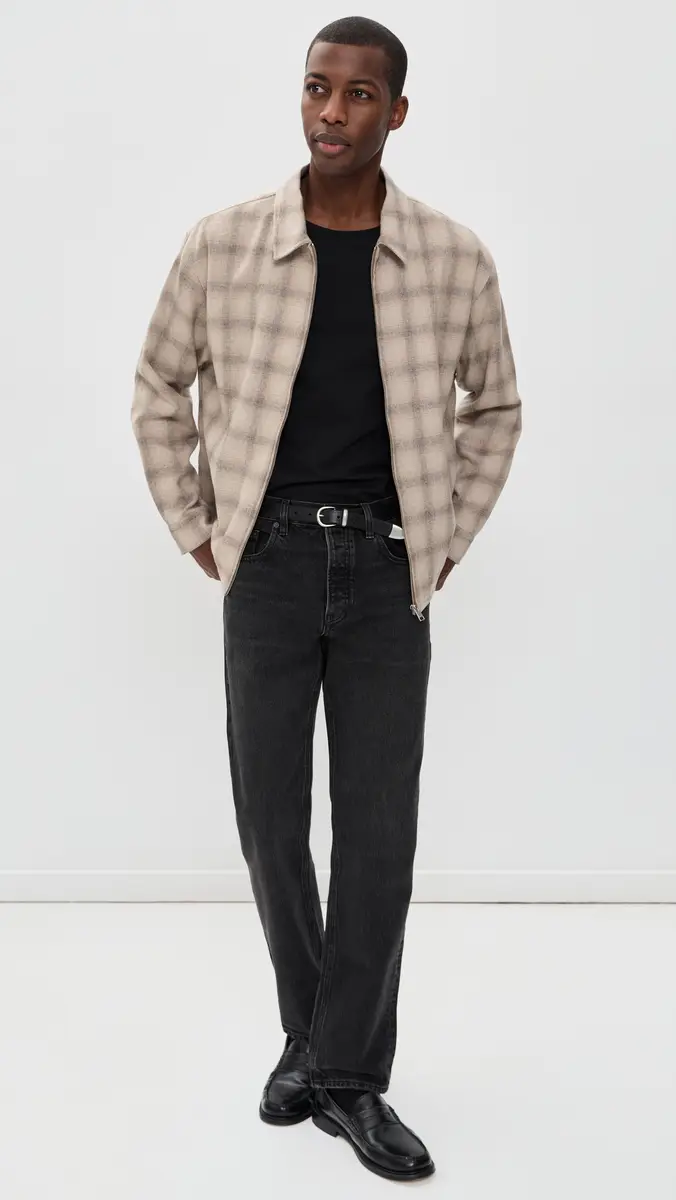 Frame Plaid Zip Jacket | Thumbnail 5 Frame Plaid Zip Jacket | Thumbnail 5