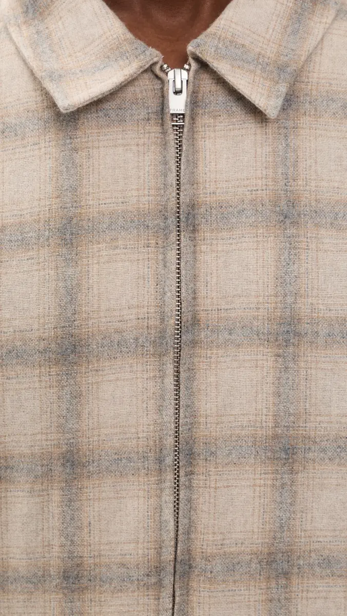 Frame Plaid Zip Jacket | Thumbnail 6 Frame Plaid Zip Jacket | Thumbnail 6