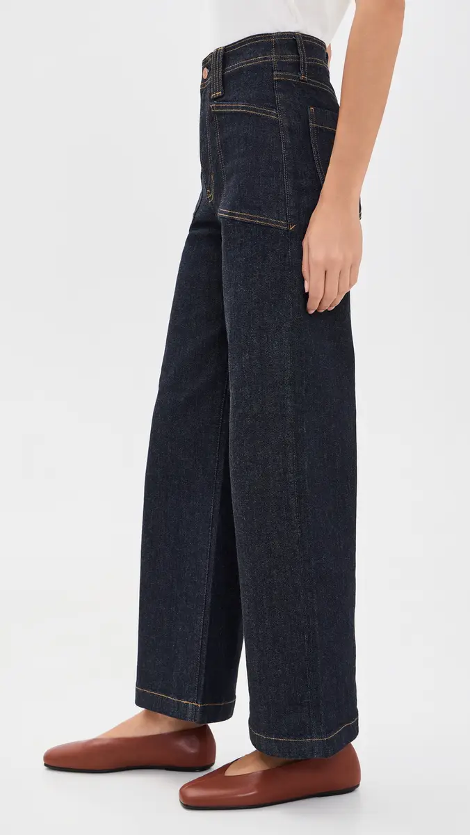 DAZE Valley Girl High Rise Patch Pocket Wide Ankle Jeans | Thumbnail 4 DAZE Valley Girl High Rise Patch Pocket Wide Ankle Jeans | Thumbnail 4