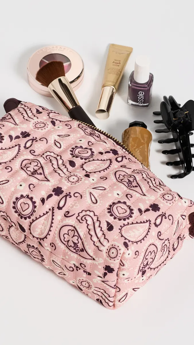 Stoney Clover Lane Quilted Bandana Cosmetic Case | Thumbnail 4 Stoney Clover Lane Quilted Bandana Cosmetic Case | Thumbnail 4