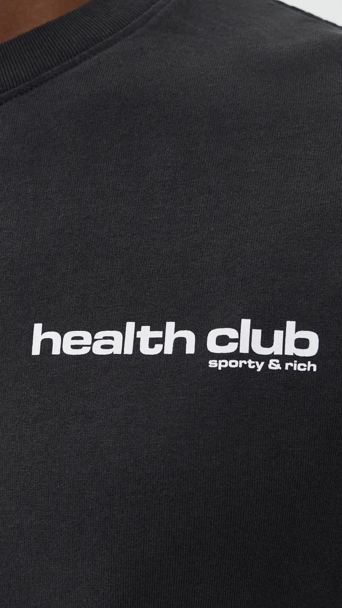 Sporty & Rich Bold Health Long Sleeve Tee | Thumbnail 6 Sporty & Rich Bold Health Long Sleeve Tee | Thumbnail 6