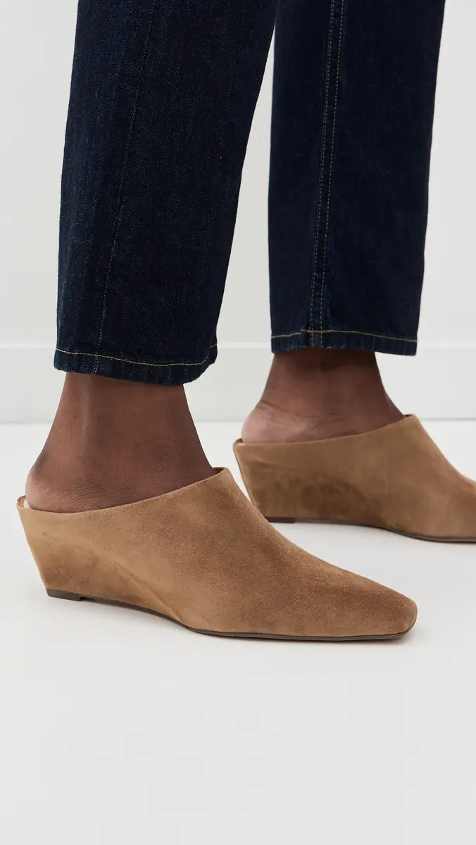 Dolce Vita Hilah Suede Wedge Mules | Thumbnail 3 Dolce Vita Hilah Suede Wedge Mules | Thumbnail 3