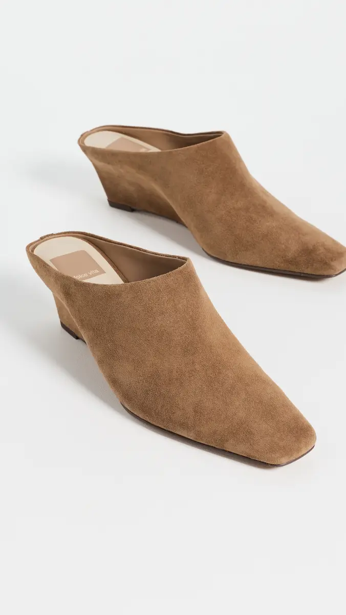 Dolce Vita Hilah Suede Wedge Mules | Thumbnail 5 Dolce Vita Hilah Suede Wedge Mules | Thumbnail 5