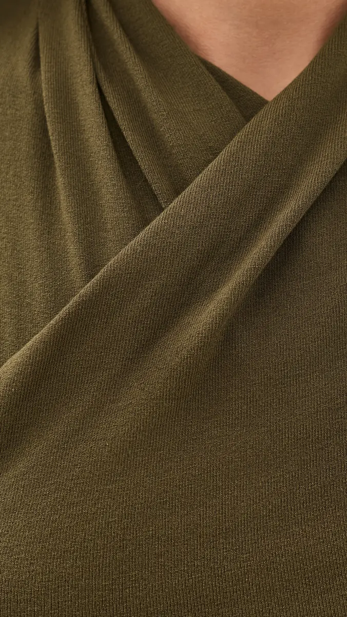 Vince Long Sleeve Fixed Wrap Top | Thumbnail 6 Vince Long Sleeve Fixed Wrap Top | Thumbnail 6