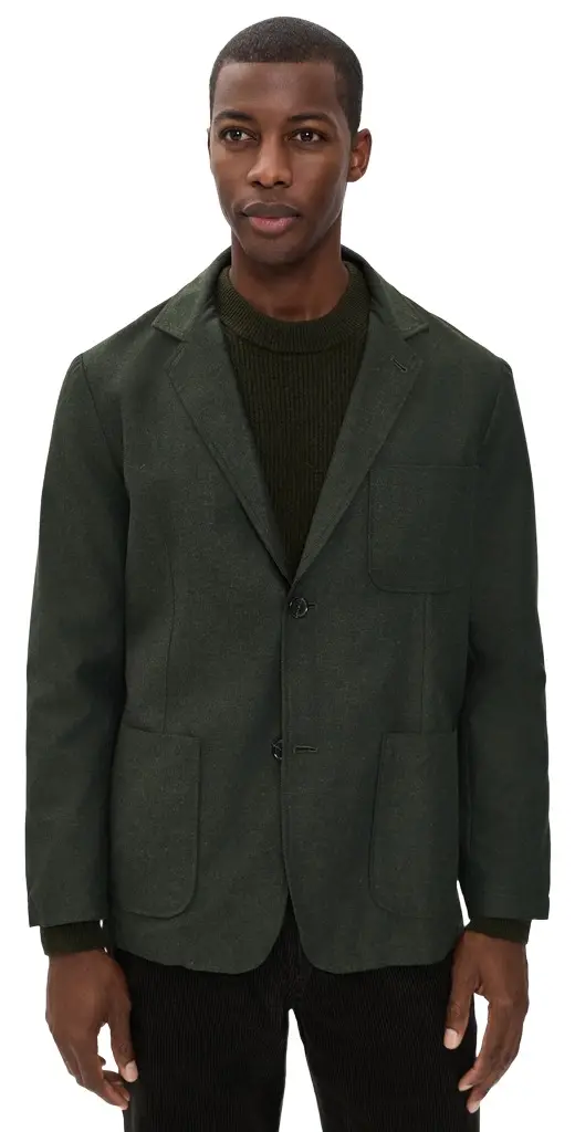 UNIVERSAL WORKS Recycled It Tweed 2 Button Blazer
